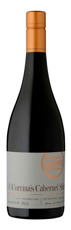 Oliver's Taranga Vineyards Corrina's Shiraz Cabernet 2021 Front Bottle Shot