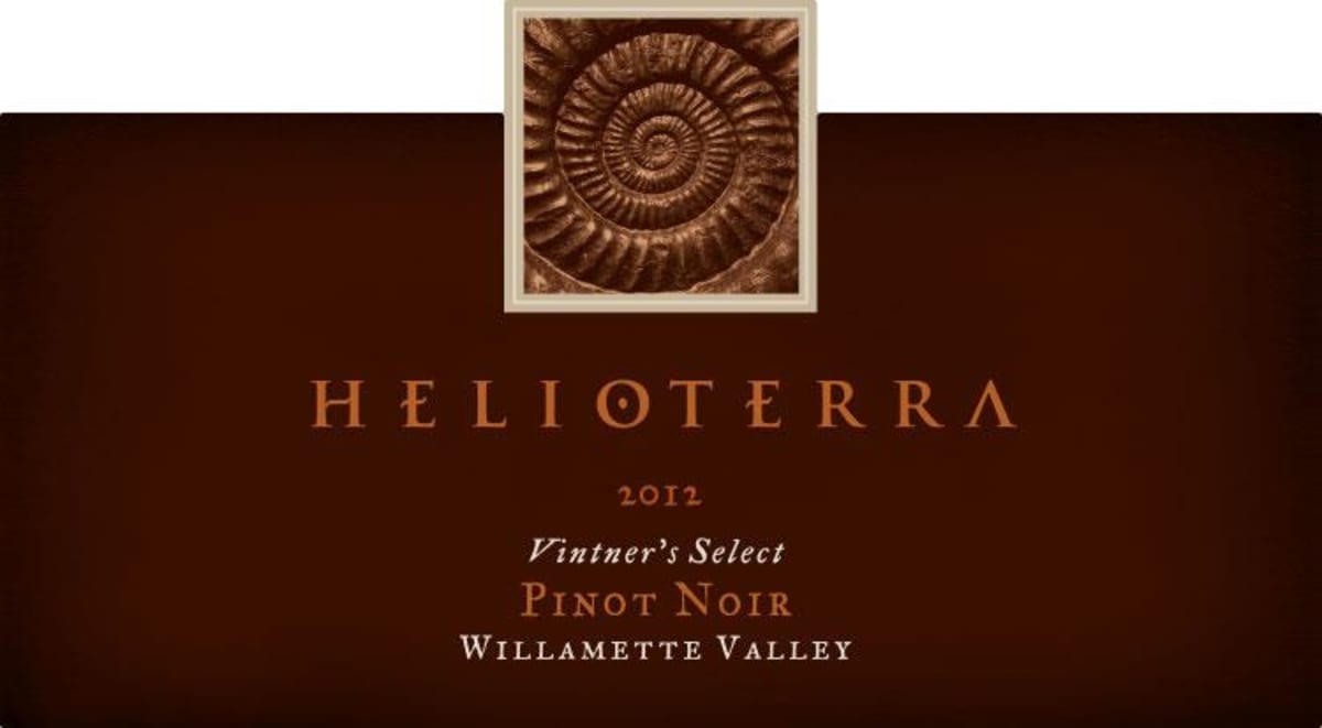 Helioterra Wines Vintners Select Pinot Noir 2012 Front Label
