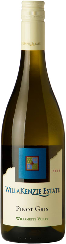 WillaKenzie Estate Pinot Gris 2016 Front Bottle Shot
