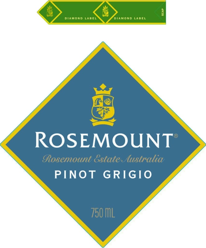 Rosemount Diamond Label Pinot Grigio 2009 Front Label
