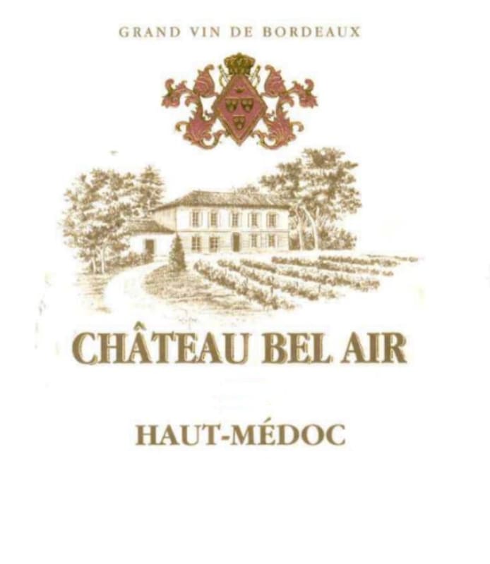 Chateau Bel Air Haut-Medoc 2018 Front Label