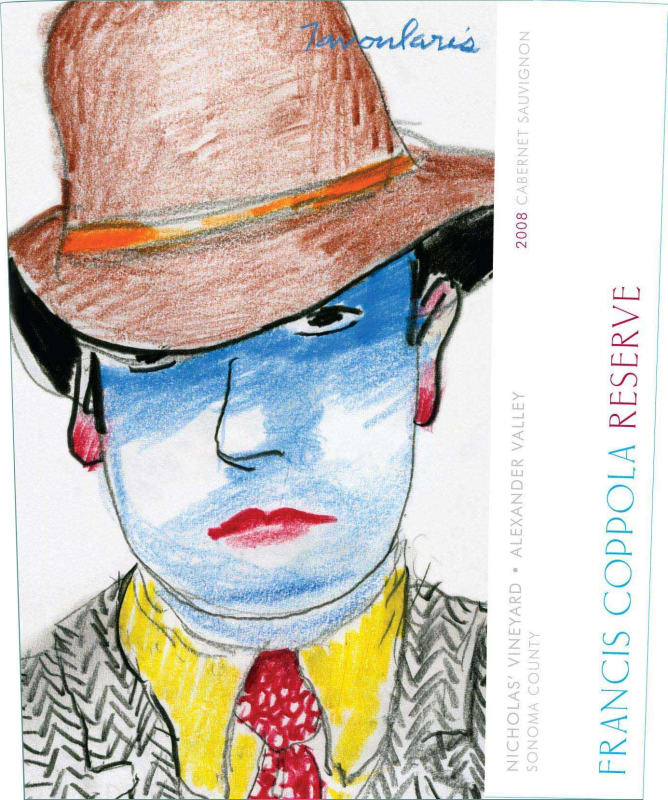 Francis Ford Coppola Reserve Cabernet Sauvignon 2008 Front Label