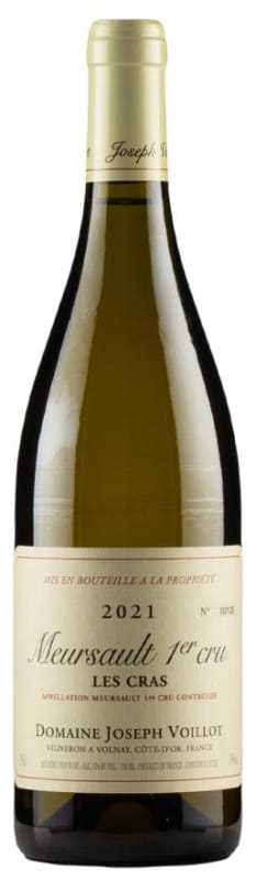 Domaine Joseph Voillot Meursault Les Cras Premier Cru 2021 Front Bottle Shot