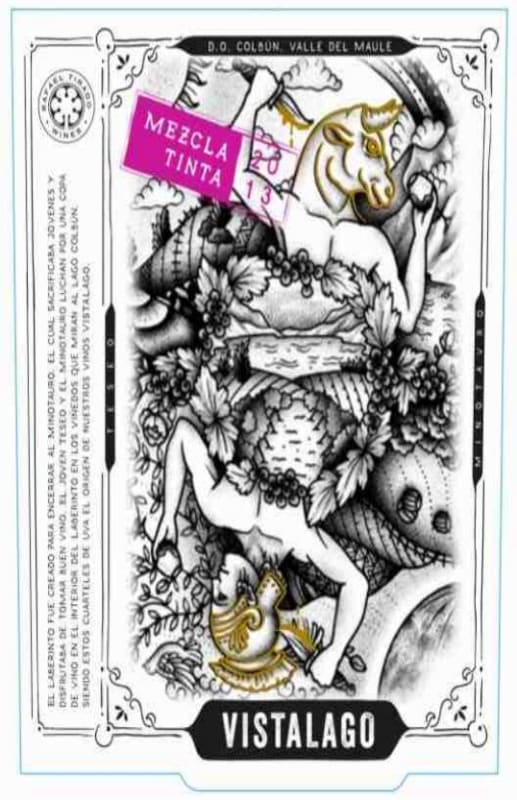 Rafael Tirado Vistalago Mezcla Tinta 2013 Front Label