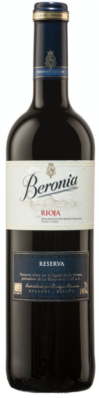Bodegas Beronia Rioja Reserva 2016 Front Bottle Shot