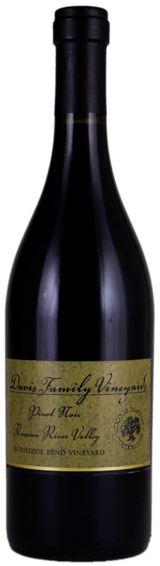 Davis Family Vineyards Horseshoe Bend Vineyard Pinot Noir 2014 Front Bottle Shot