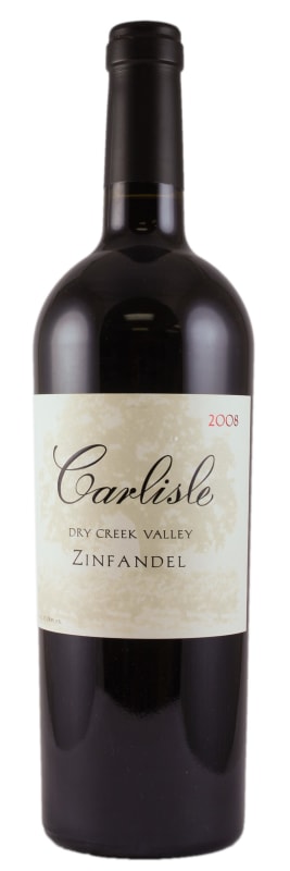 Carlisle Dry Creek Valley Zinfandel 2008 Front Bottle Shot