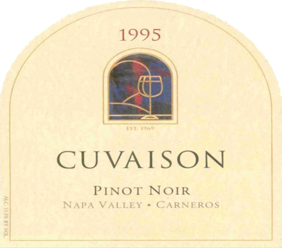 Cuvaison Carneros Pinot Noir 1995 Front Label