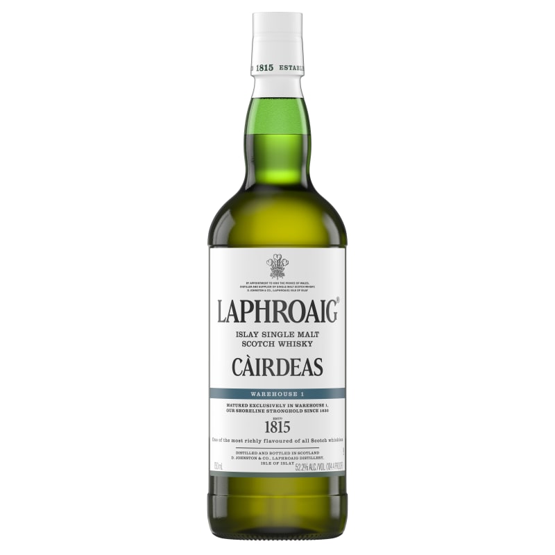 Laphroaig Cairdeas 2022 Edition Warehoue 1 Single Malt Scotch Whisky Front Bottle Shot