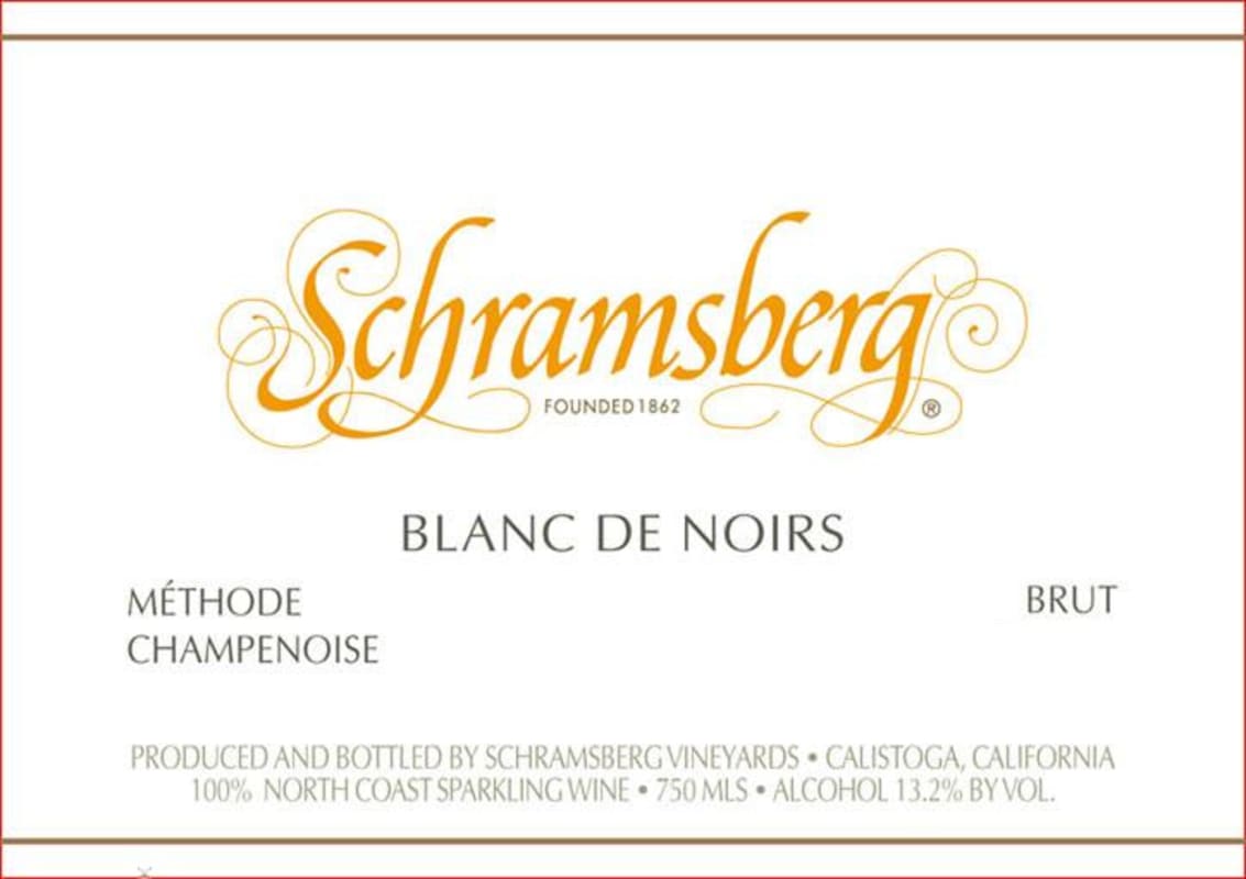 Schramsberg Blanc de Noirs Brut Front Label