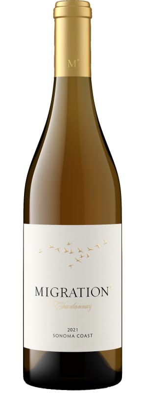 Migration Sonoma Coast Chardonnay 2021 Front Bottle Shot