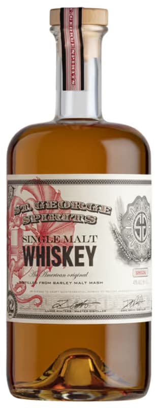 St. George Spirits Single Malt Whiskey Lot 24 Front Bottle Shot