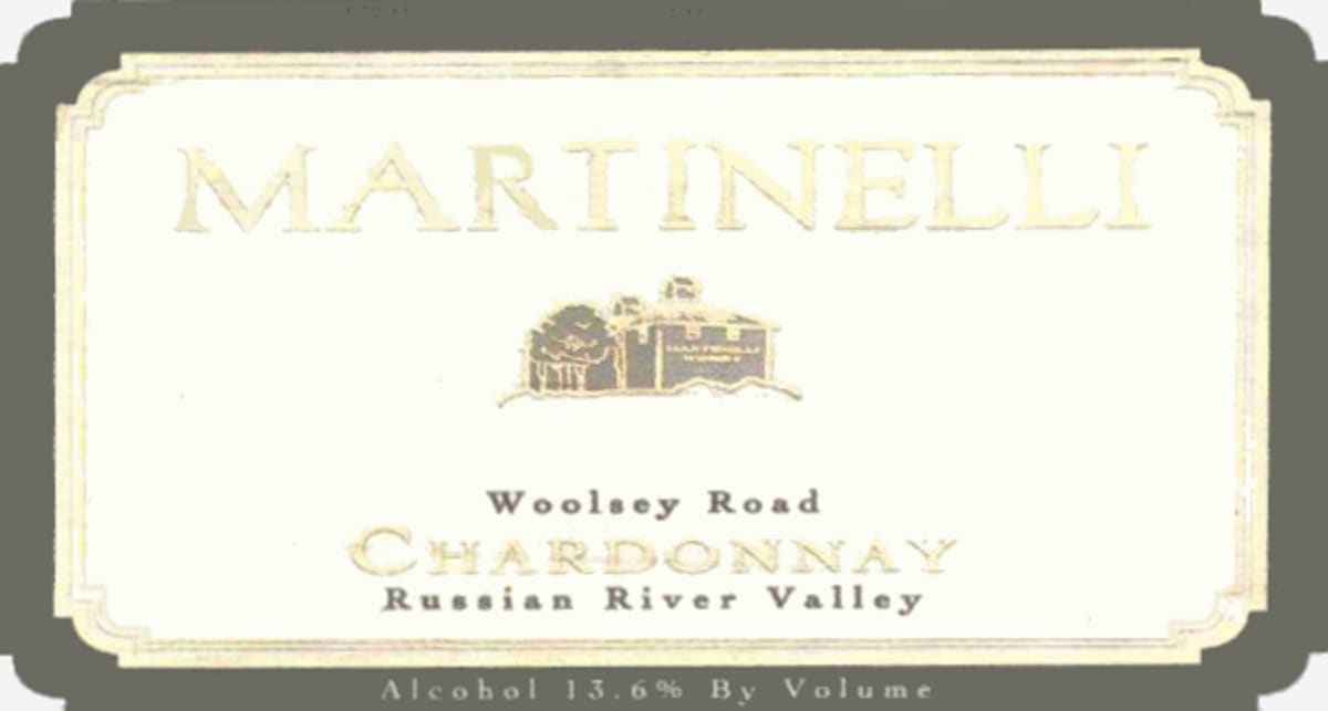 Martinelli Woolsey Road Chardonnay 2006 Front Label