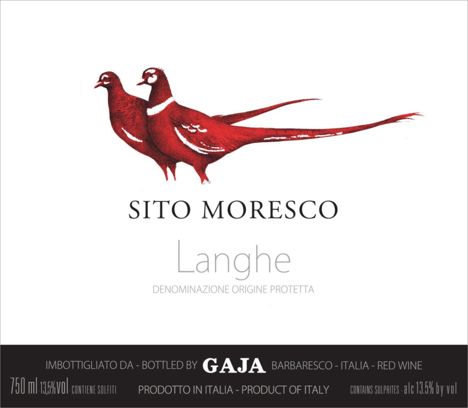 Gaja Sito Moresco (375ML half-bottle) 2022 Front Label