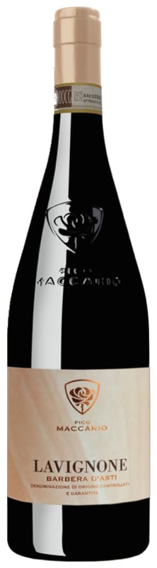Pico Maccario Lavignone Barbera d'Asti 2016 Front Bottle Shot