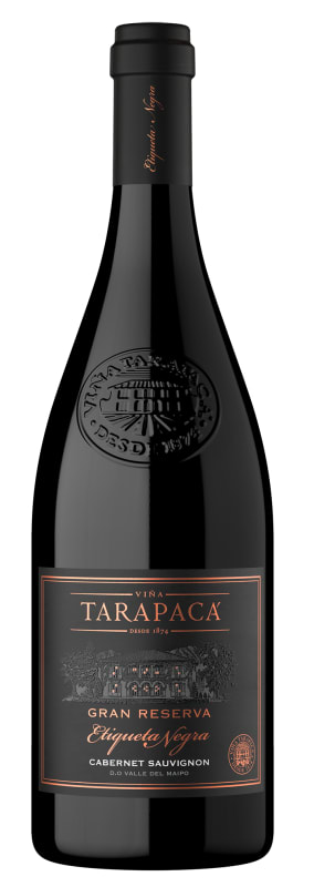 Vina Tarapaca Gran Reserva Etiqueta Negra Cabernet Sauvignon 2018 Front Bottle Shot