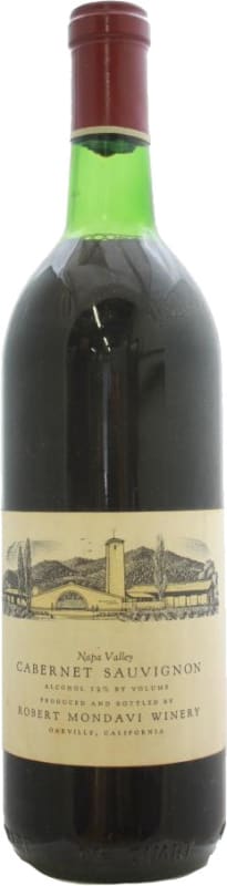 Robert Mondavi Napa Valley Cabernet Sauvignon 1978 Front Bottle Shot