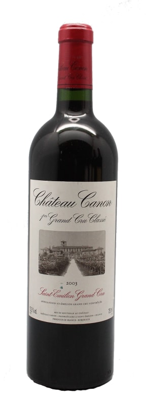 Chateau Canon 2003 Front Bottle Shot
