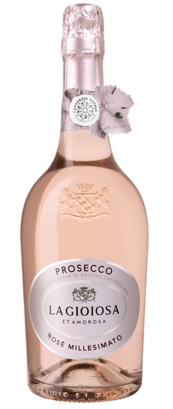 La Gioiosa Prosecco Rose Millesimato 2024 Front Bottle Shot