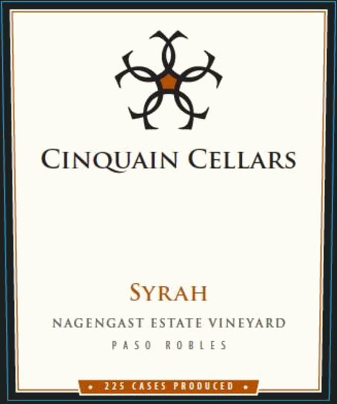 Cinquain Cellars Winery Nagengast Estate Vineyard Syrah 2011 Front Label