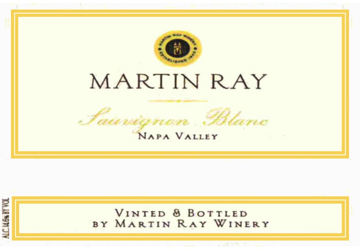 Martin Ray Sauvignon Blanc 2009 Front Label