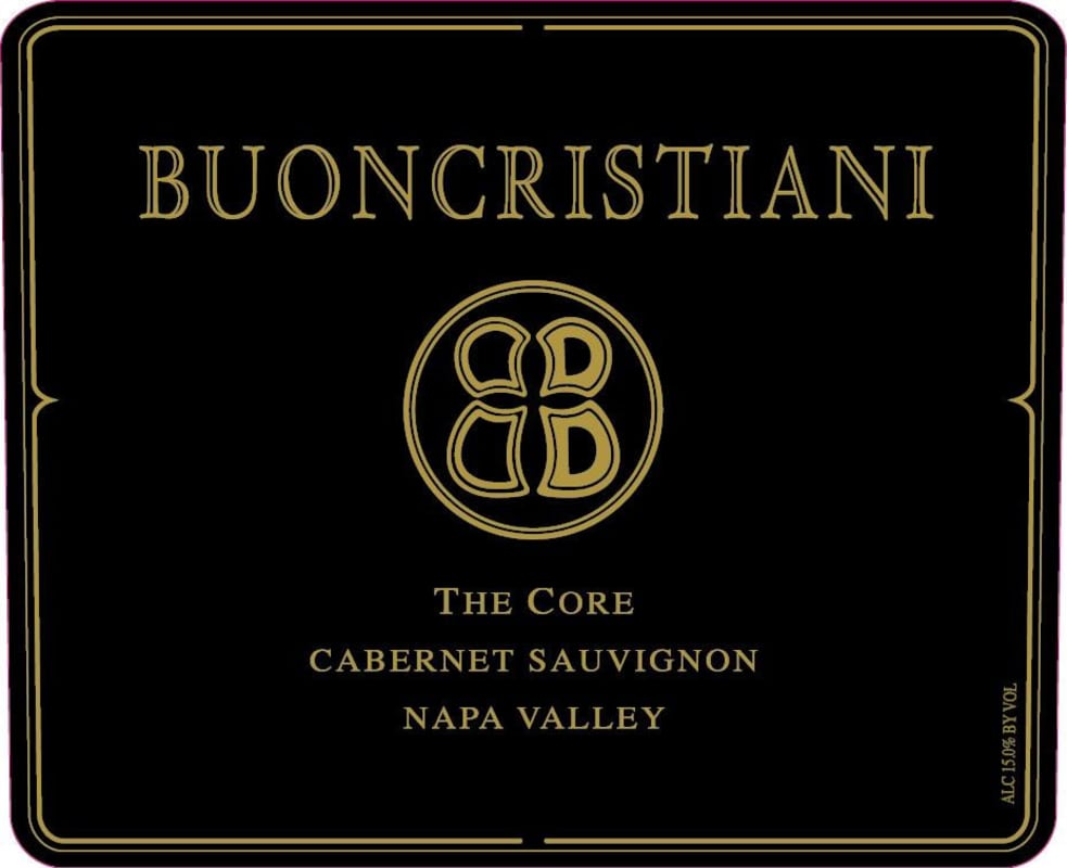 Buoncristiani The Core Cabernet Sauvignon 2013 Front Label