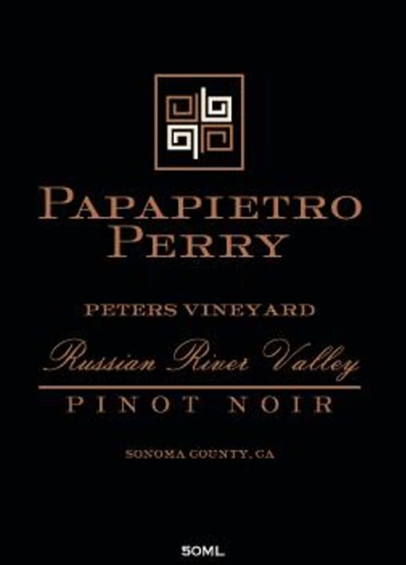 Papapietro Perry Peters Vineyard Pinot Noir 2009 Front Label