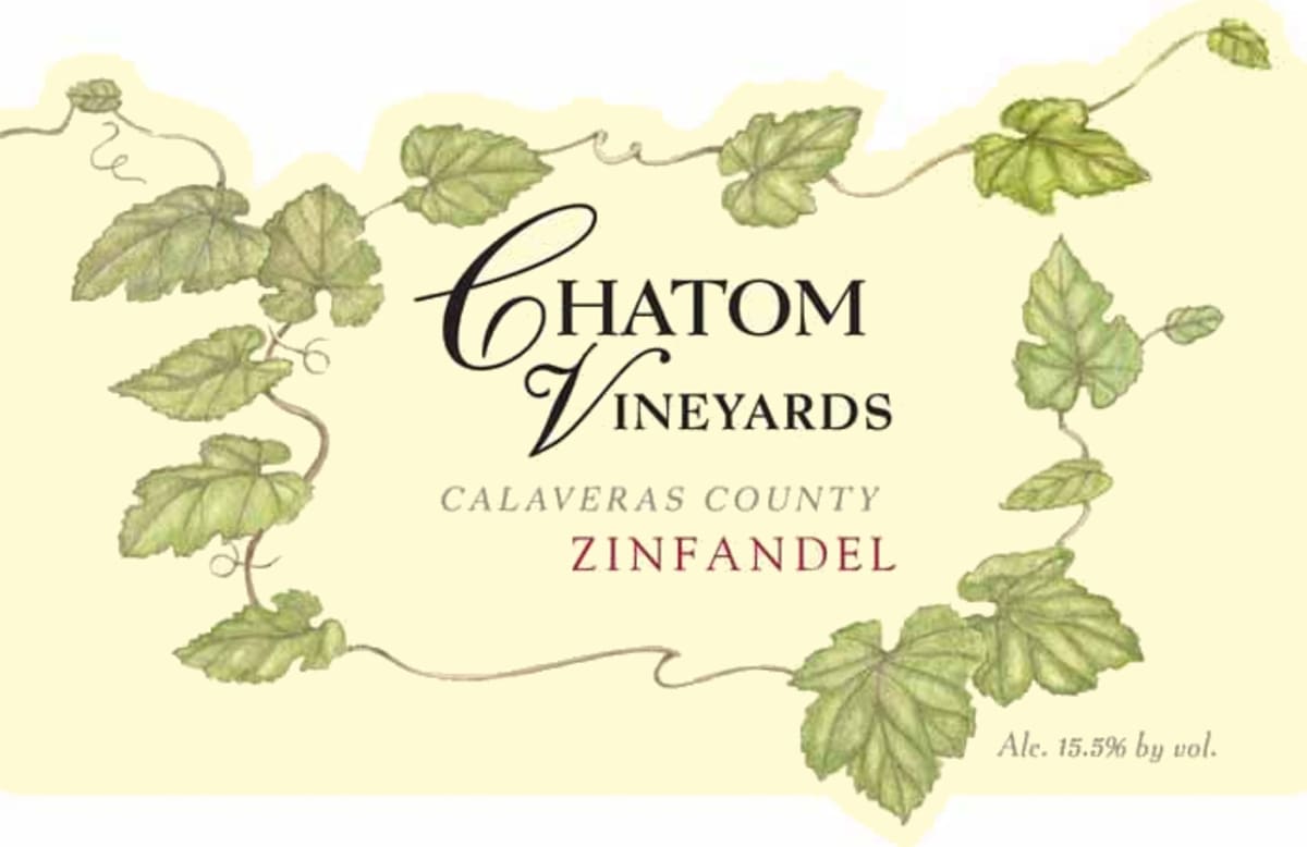 Chatom Zinfandel 2012 Front Label