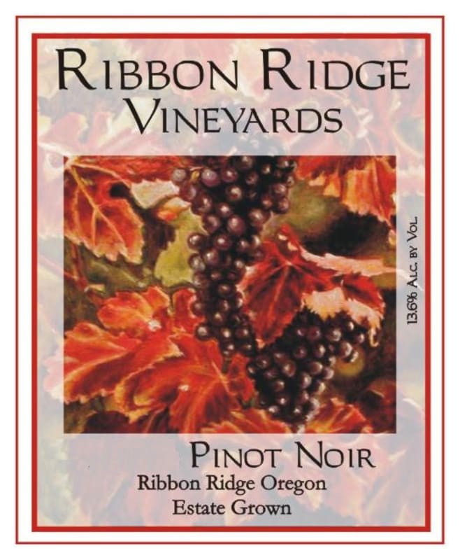 Ribbon Ridge Vineyards Pinot Noir 2014 Front Label