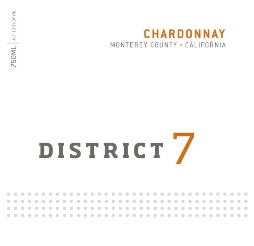 District 7 Chardonnay 2011 Front Label