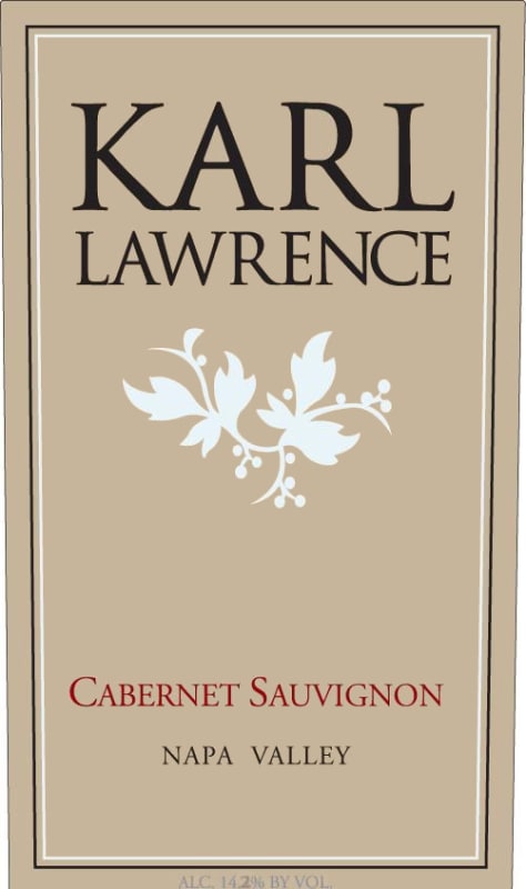 Karl Lawrence Cabernet Sauvignon 2003 Front Label