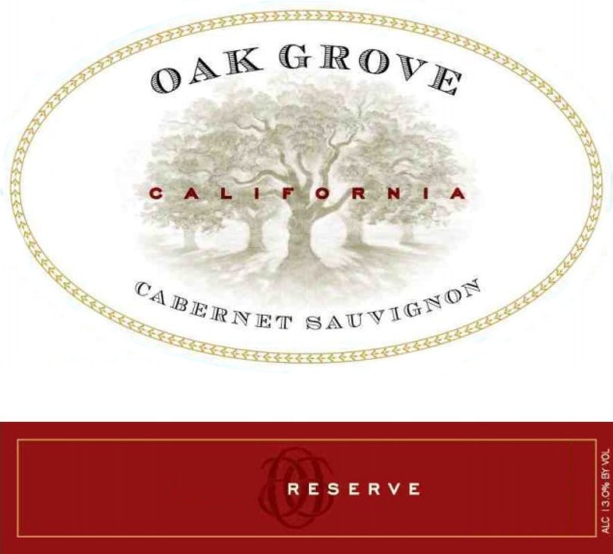 Oak Grove Family Reserve Cabernet Sauvignon 2010 Front Label