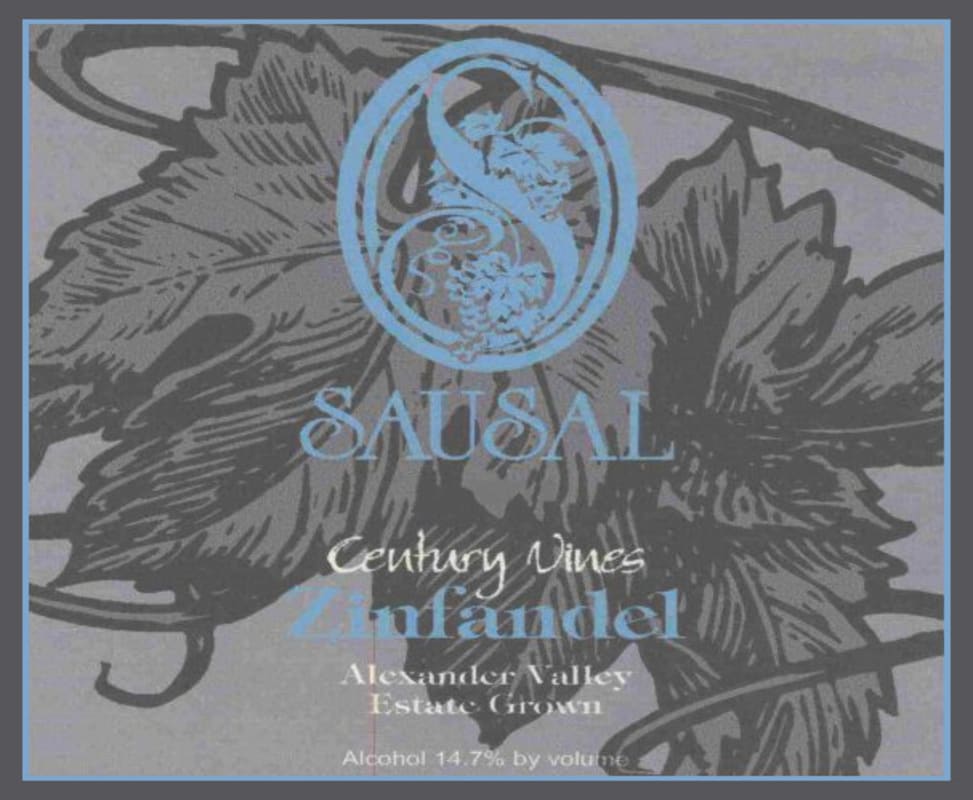 Sausal Winery Century Vine Zinfandel 2007 Front Label