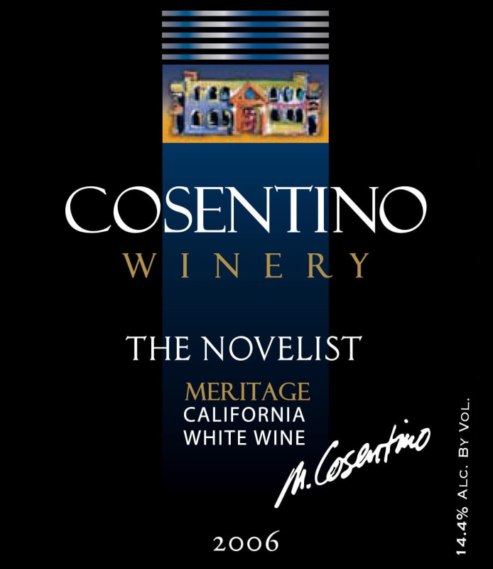 Cosentino The Novelist White Meritage 2006 Front Label