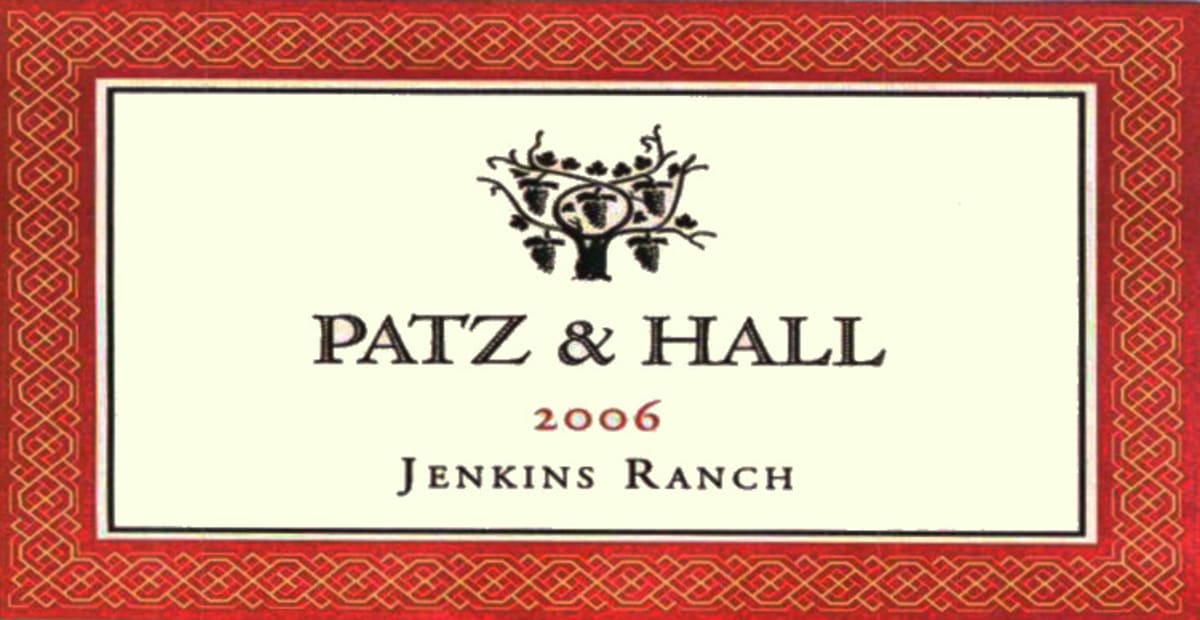 Patz & Hall Jenkins Ranch Pinot Noir 2006 Front Label