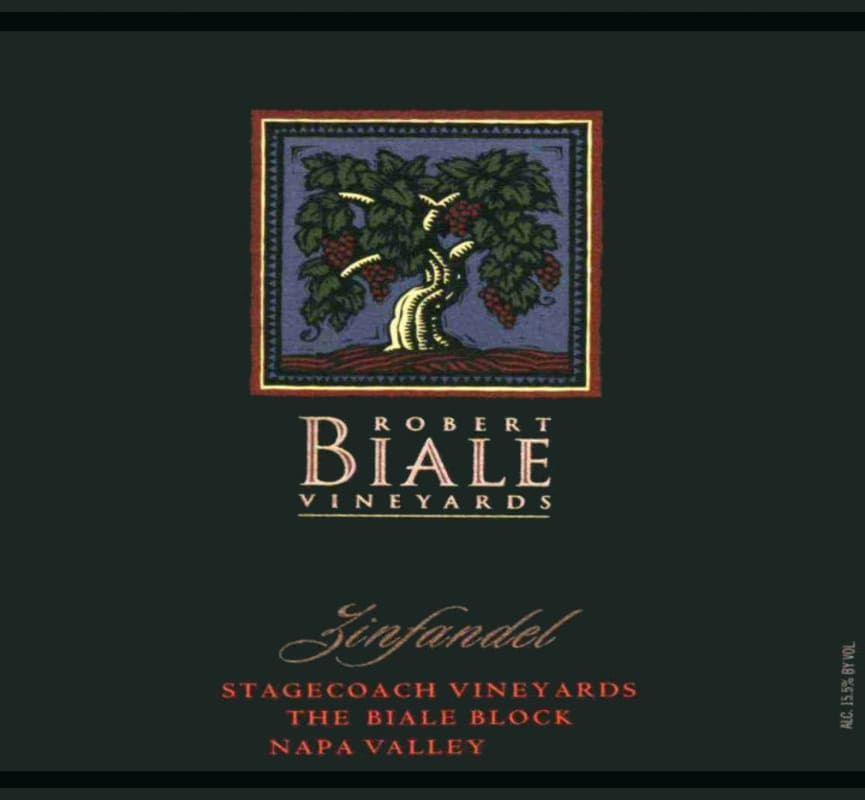 Robert Biale Vineyards Stagecoach Vineyard The Biale Block Zinfandel 2008 Front Label