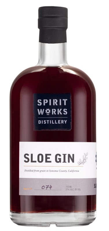 Spirit Works Sloe Gin Liqueur Front Bottle Shot