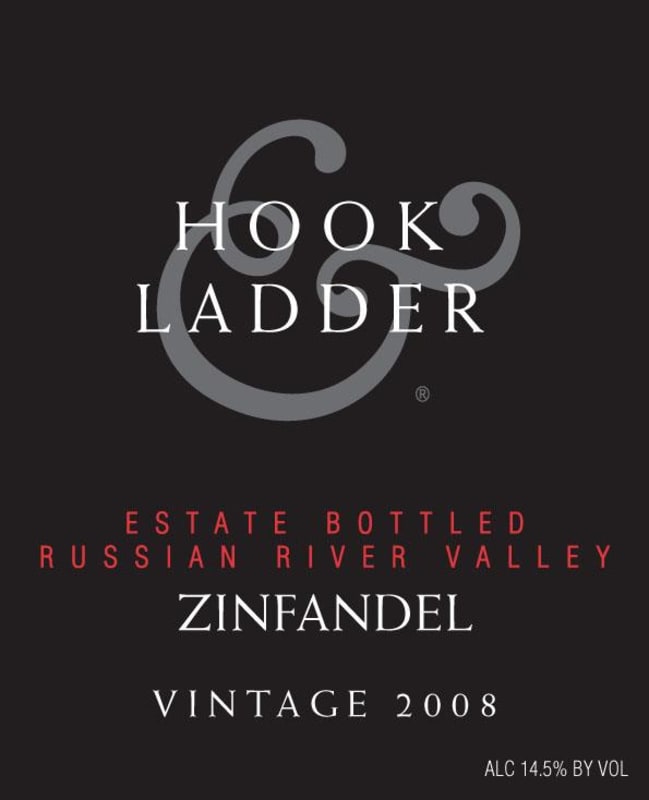 Hook & Ladder Russian River Valley Zinfandel 2008 Front Label