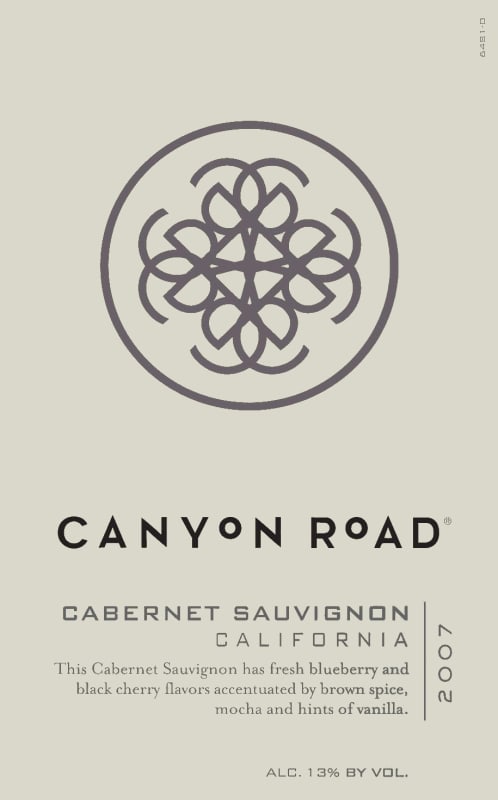 Canyon Road Cabernet Sauvignon 2007 Front Label
