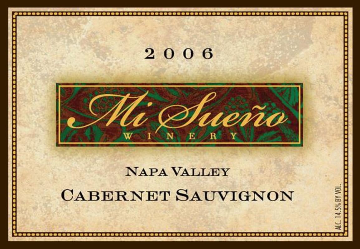 Mi Sueno Winery Cabernet Sauvignon 2006 Front Label