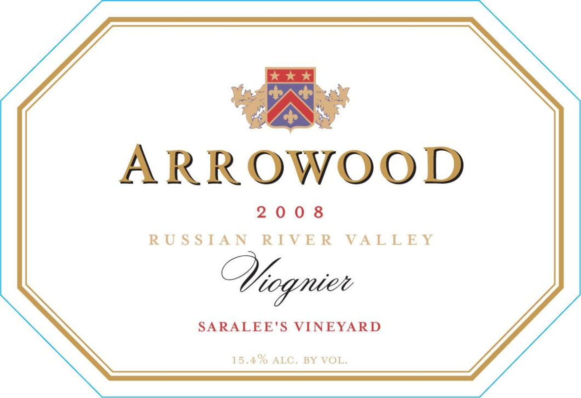 Arrowood Saralee's Vineyard Viognier 2008 Front Label