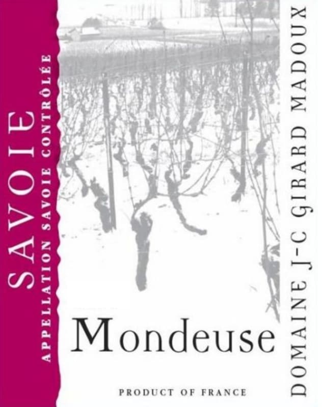 Domaine Jean-Charles Girard-Madoux Mondeuse 2017 Front Label