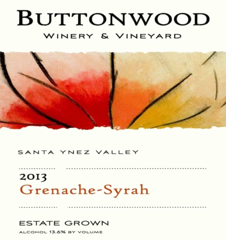 Buttonwood Farms Grenache-Syrah 2013 Front Label