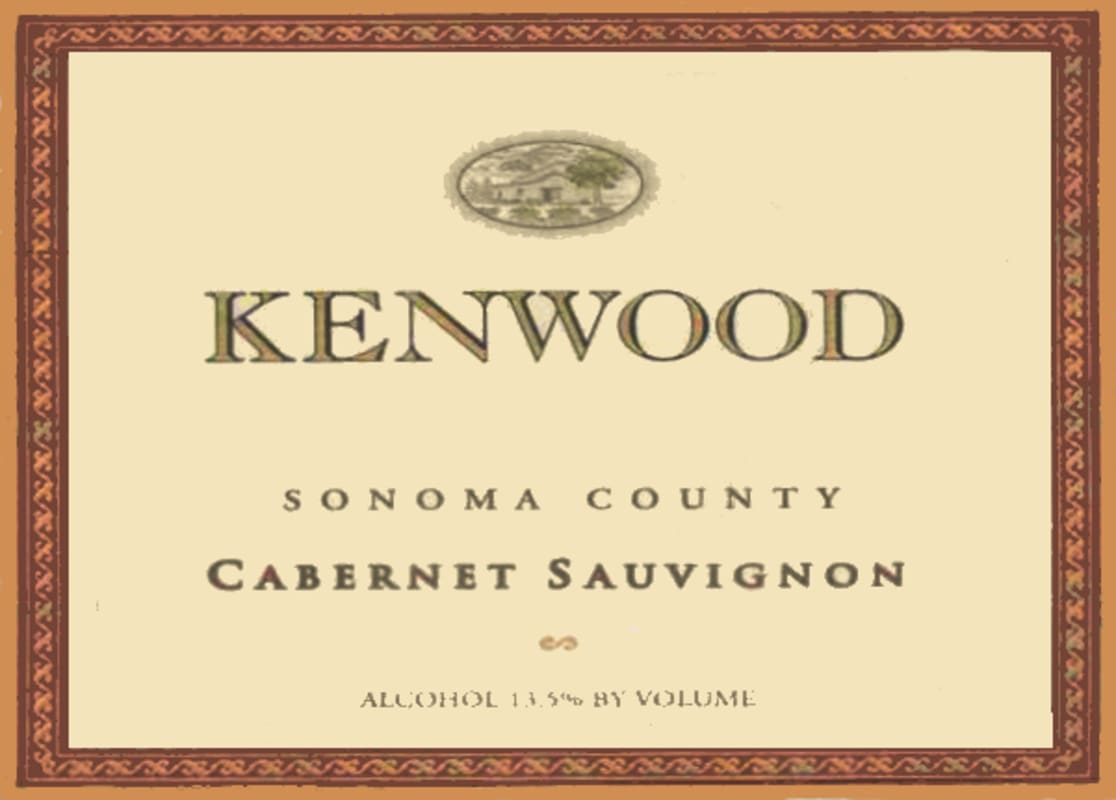 Kenwood Sonoma County Cabernet Sauvignon 2000 Front Label