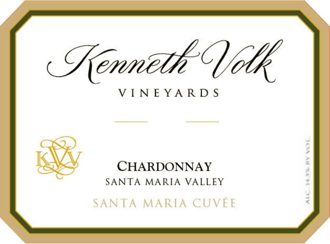 Kenneth Volk Santa Maria Cuvee Chardonnay 2012 Front Label