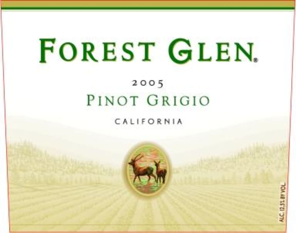 Forest Glen Pinot Grigio 2005 Front Label