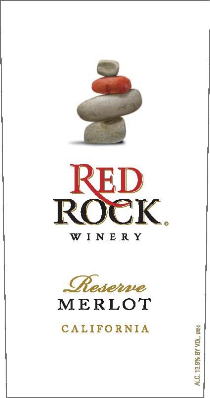 Red Rock Reserve Merlot 2007 Front Label