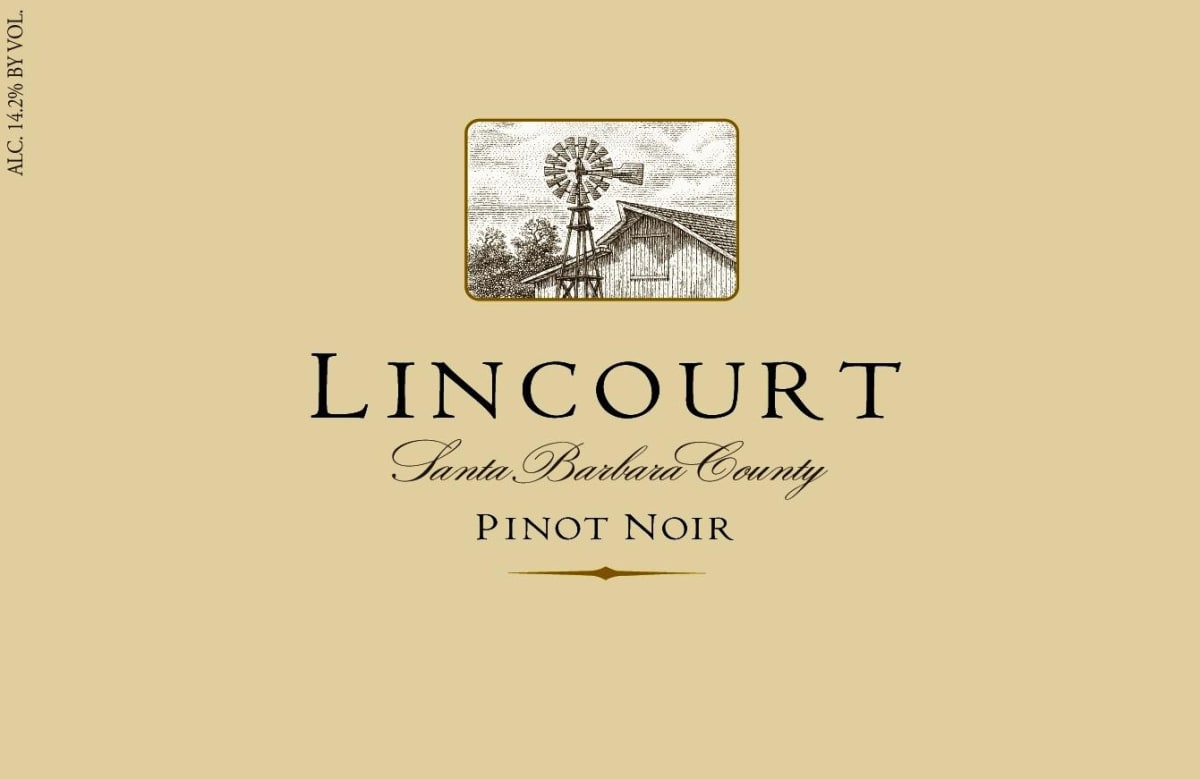 Lincourt Santa Barbara County Pinot Noir 2008 Front Label