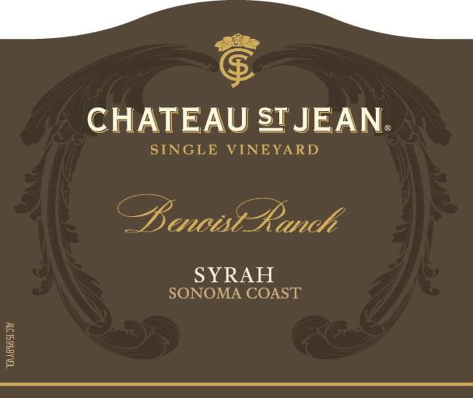 Chateau St. Jean Benoist Ranch Syrah 2013 Front Label