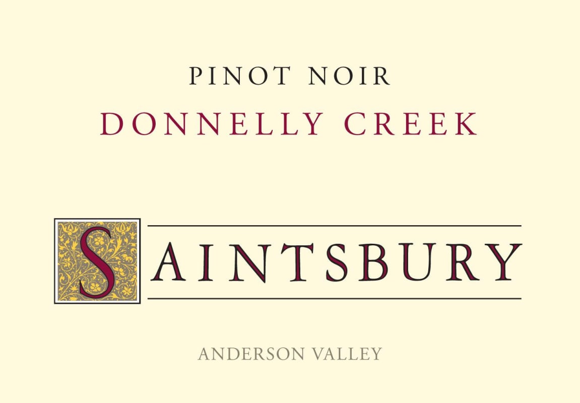 Saintsbury Donnelly Creek Pinot Noir 2015 Front Label